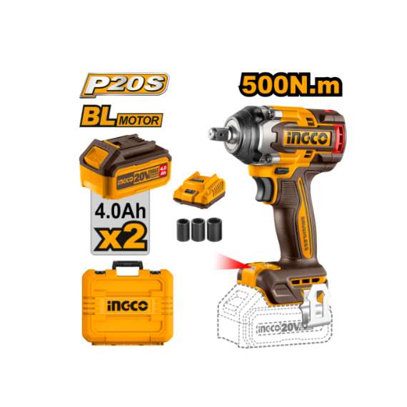 Buy Ingco CIWLI2050 20V LI-ION Cordless  Impact Wrench in [storefront]
