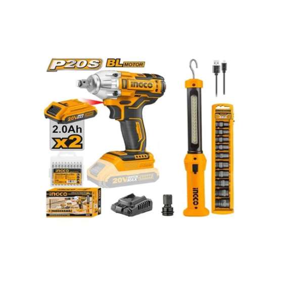 Buy Ingco COSLI23011 20V LI-ION 2pcs Cordless  Combo Kit in [storefront]