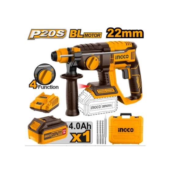 Buy Ingco CRHLI202081 20V Cordless LI-ION Rotary Hammer in [storefront]