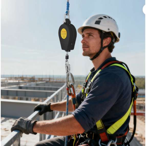 Buy Retractable Lifeline 10Meter With Steel Cable, Fall Arrest System With Carry Bag in [storefront]