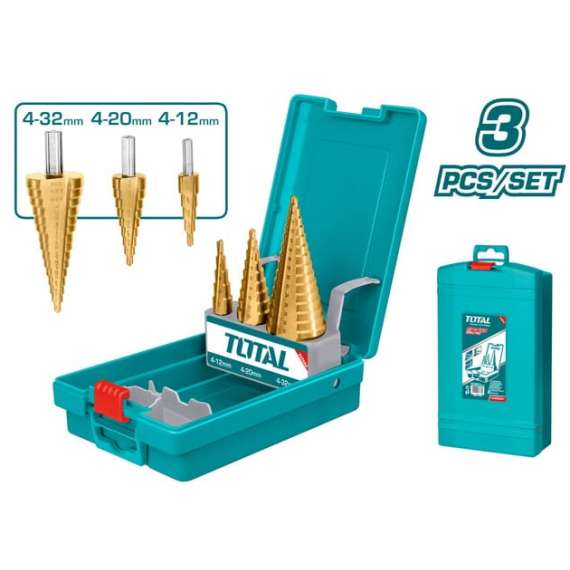 Buy Total TACSD2061 3 pcs Step drill bit set in [storefront]