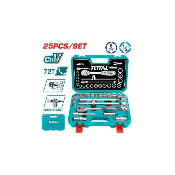 Buy Total THT121251 25 Pcs 0.5inch socket set in [storefront]