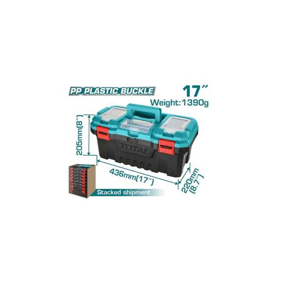 Buy Total TPBX0171 17″ Plastic tool box in [storefront]