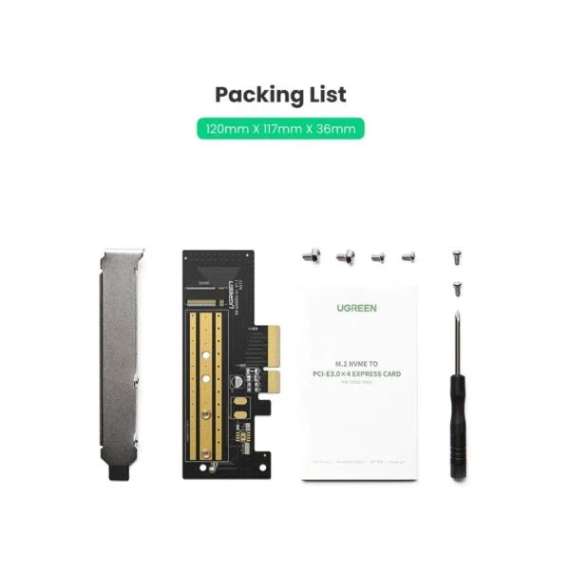 Buy UGREEN M.2 NVMe to PCI-E 3.0 × 4 Expansion Card in Kenya