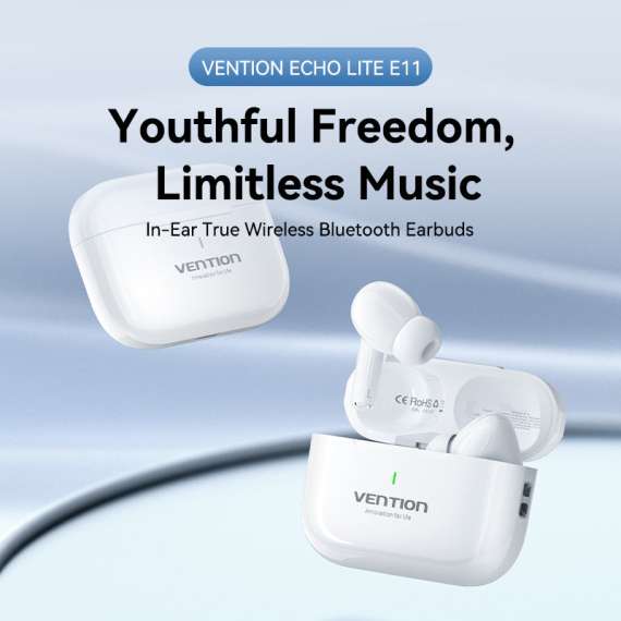Buy Vention True Wireless ECHO LITE E11 White  Bluetooth Earbuds in Kenya