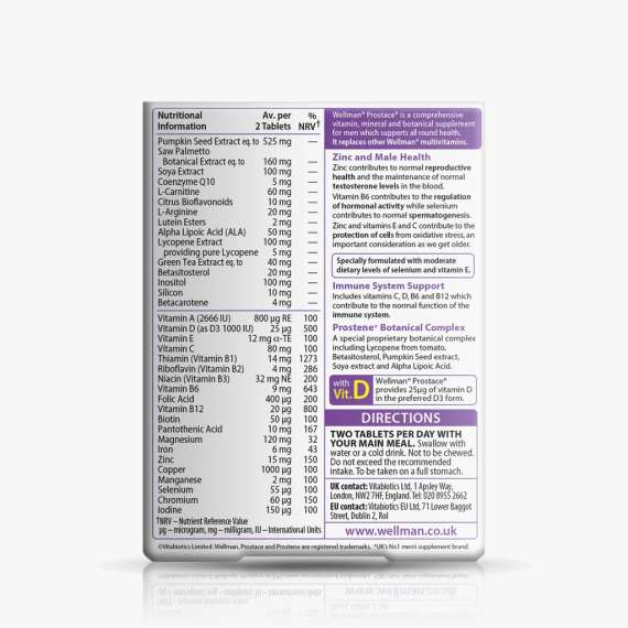 Buy Vitabiotics Wellman Prostace 60Tablets Supplement in Kenya