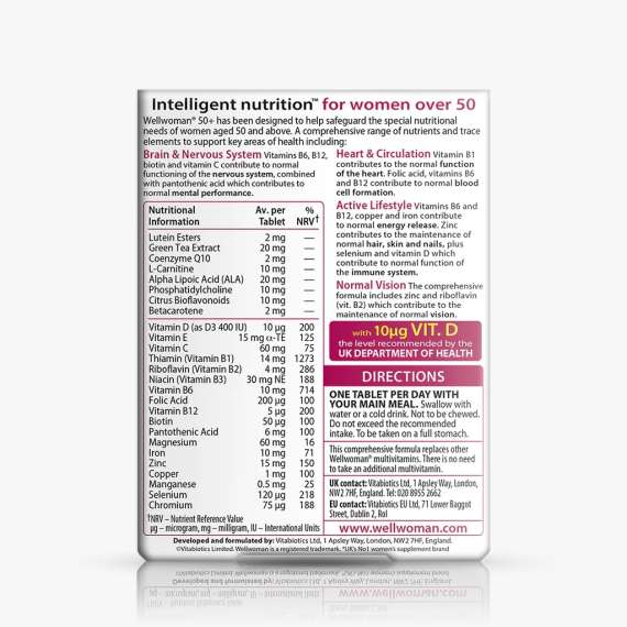 Buy Vitabiotics Wellwoman 50+ 30 Tablets Supplement in Kenya