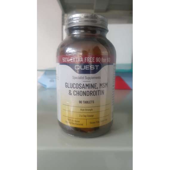 Buy Quest Glucosamine MSM Chondroitin Bonus Pack 90Tablets Supplement in Kenya
