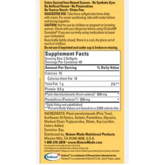 Buy Nature Made CholestOff Complete 120 Softgel Supplement in Kenya
