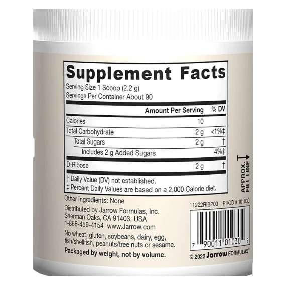 Buy Jarrow D-Ribose Powder 200g Supplement in Kenya