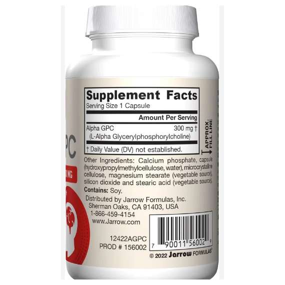 Buy Jarrow Alpha GPC 300mg 60 Vegetable Capsules in Kenya