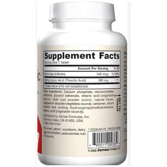 Buy Jarrow Alpha  300mg Lipoic Sustain 120 Tablets Supplements in Kenya
