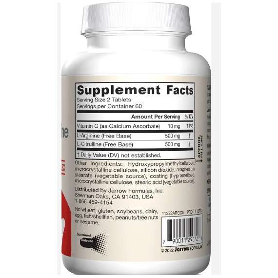 Buy Jarrow Arginine-Citrulline Sustain 120mg Capsule Tablet Supplement in Kenya