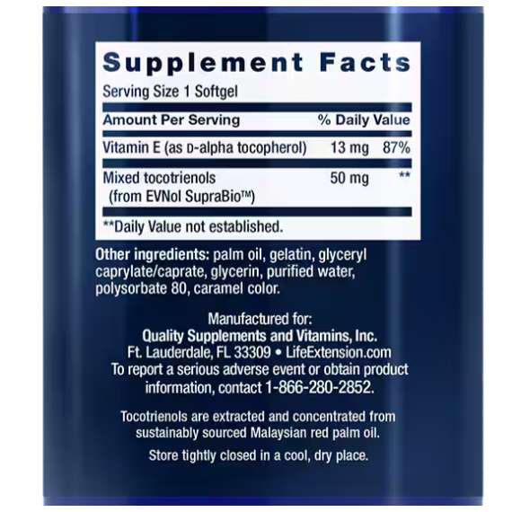 Buy Life Extension Super Absorbable Tocotrienols 60 Softgels in Kenya