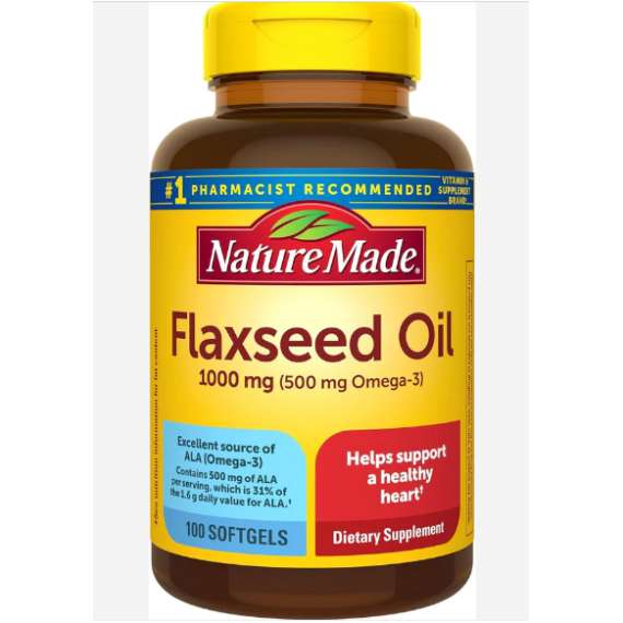 Buy Flaxseed Oil 1000mg 100 Softgel Supplement in Kenya