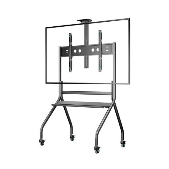 Buy ONKRON TS2080 60"-120" Black Mobile TV stand with bracket in Kenya