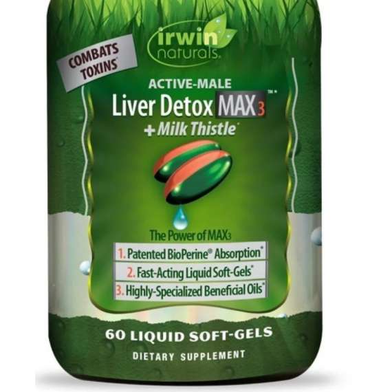 Buy Irwin Active Male Liver Detox Max3+Milk Thistle 60 Softgel in Kenya