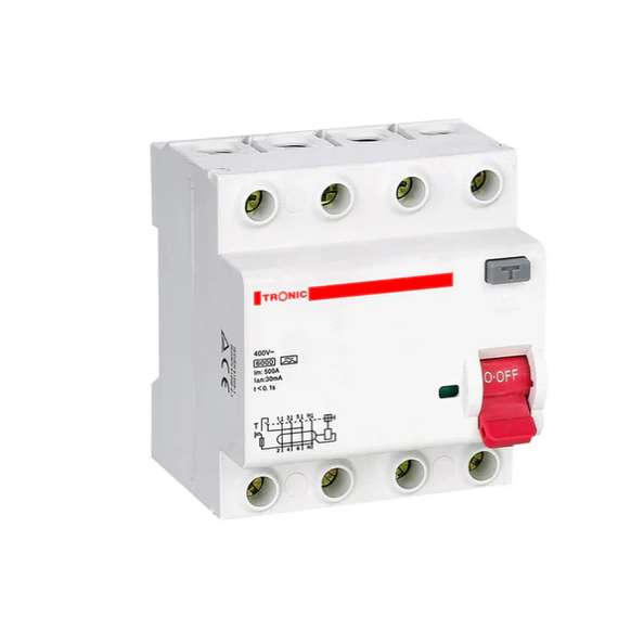 Buy Tronic MC CHRC-100-04-300 Four Pole 100Amps 300Mega Amps RCCB in Kenya