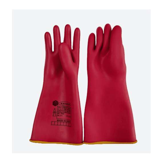 Buy Kavach  11000V electrical shock resistant rubber gloves in Kenya
