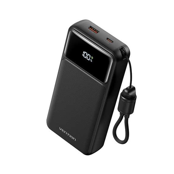 Buy Vention 20000mAh Power Bank (USB-C + USB-A) with Built-in Cable in Kenya