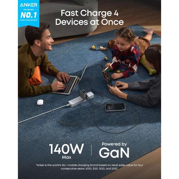 Buy Anker B2697KZ1 140W 4-Port PD 3.1 charger in Kenya