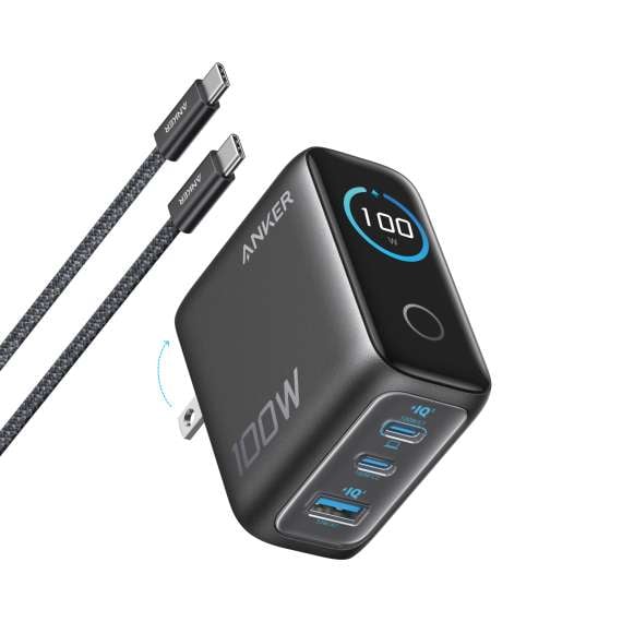 Buy Anker B121BK41 100W 3 ports smart display charger in Kenya