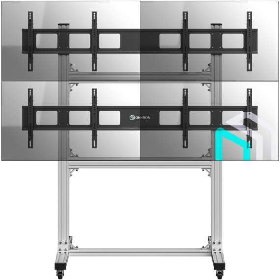 Buy ONKRON Freestanding Mobile Video Wall Stand for 4 Screens 40"-50"  TV Stand in Kenya