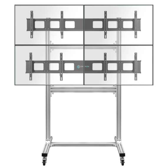 Buy ONKRON Freestanding Mobile Video Wall Stand for 4 Screens 40"-50"  TV Stand in Kenya