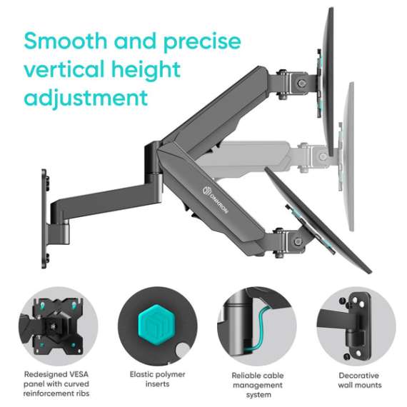 Buy ONKRON G150 for 13" to 32-inch Full Motion Gas Spring TV Wall Mount in Kenya