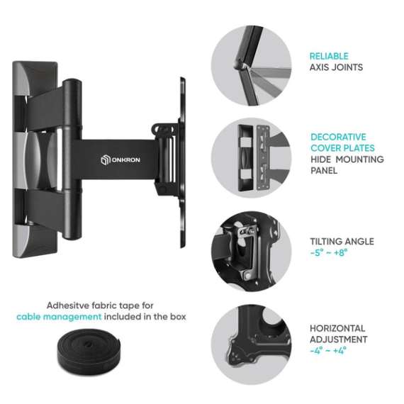 Buy ONKRON M4S for 17" to 43-inch  Full Motion TV Wall Mount in Kenya
