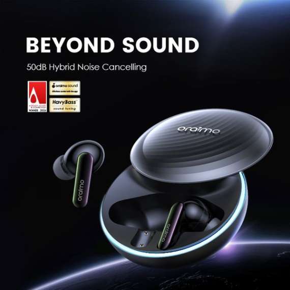 Buy Oraimo Space buds 2 OTW-631 ANC 52db Hybrid Noise cancelling EarBuds in Kenya