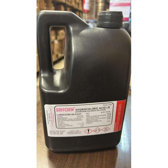 Buy Generic 2.5Litre Locally Packed Hydrochloric Acid Lab Reagent in Kenya