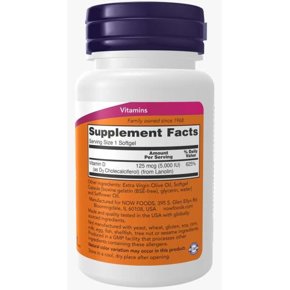 Buy Now Vitamin D3 5000IU 120Softgels Supplement in Kenya