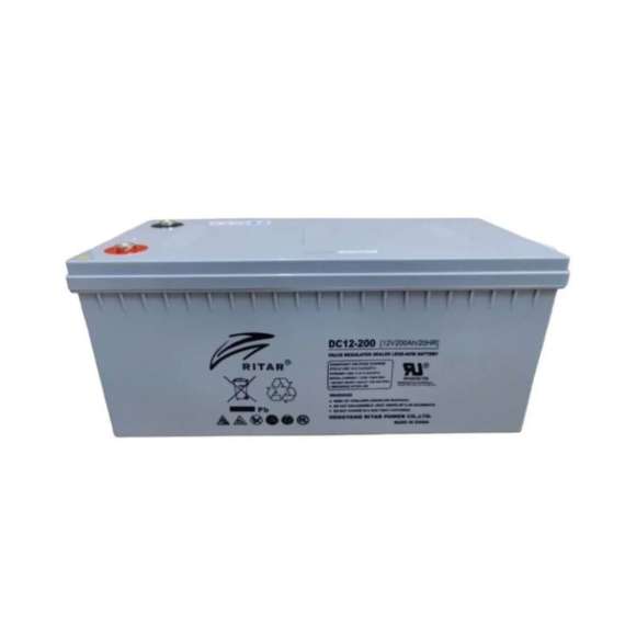 Buy Ritar DC-12-200 12V 200AH 20HR Valve regulated sealed lead acid solar battery in Kenya