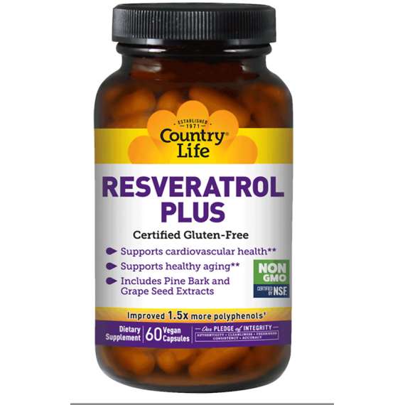 Buy Country Life Resveratrol Plus 60 Vegan Capsules Supplement in Kenya
