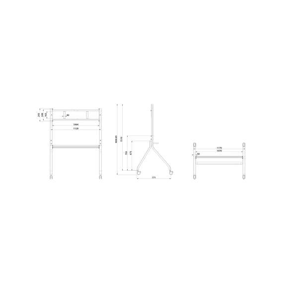 Buy Hisense WH3309-LK Trolley For 65"- 86" Interactive Display Board in Kenya