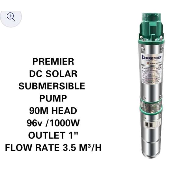 Buy Premier 90M 1" 1000W 96V  DC Solar Submersible Pump in Kenya