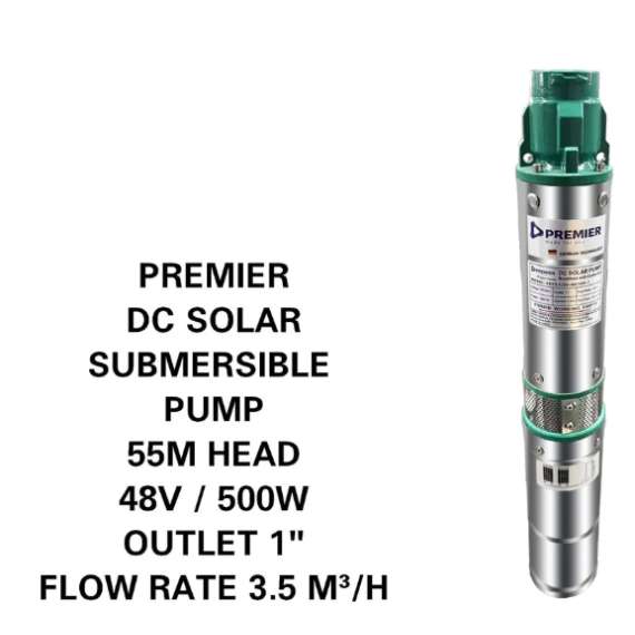 Buy Premier 55M 1" 500W 48V DC Solar Submersible Pump in Kenya