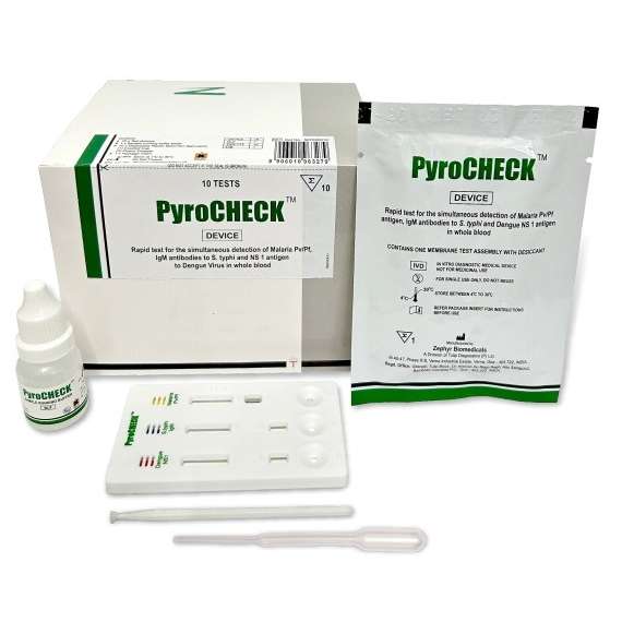 Buy Tulip Pyrocheck 10Pack Malaria Dengue Typhoid Rapid Antigen Test Kit in Kenya