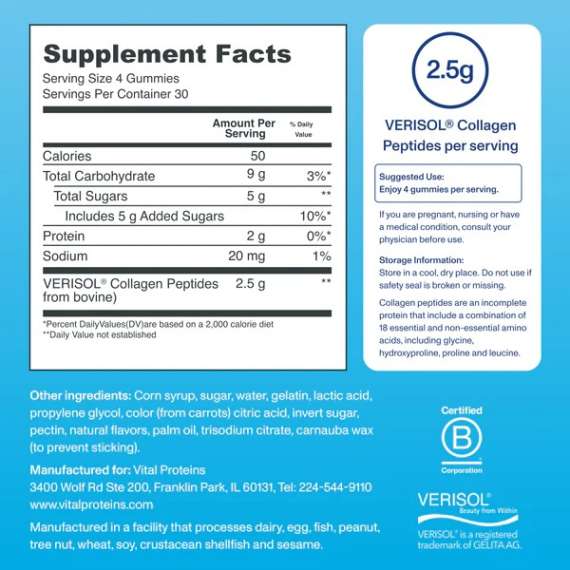 Buy Vital Proteins 120 Collagen Gummies Supplement in [storefront]