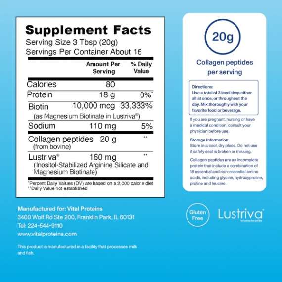 Buy Vital Proteins 323g Collagen Peptides Hair Complex Supplement in [storefront]