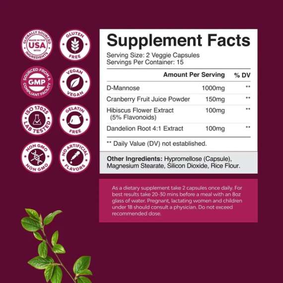 Buy Natures Craft Urinary Tract Support 60Capsules Supplement in [storefront]