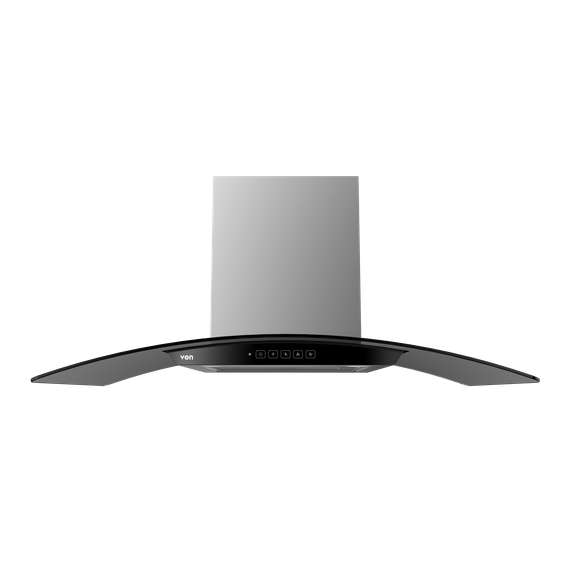 Buy VON VHDWG970RCX Curved Glass 90CM Stainless Steel Built In Hood in Kenya