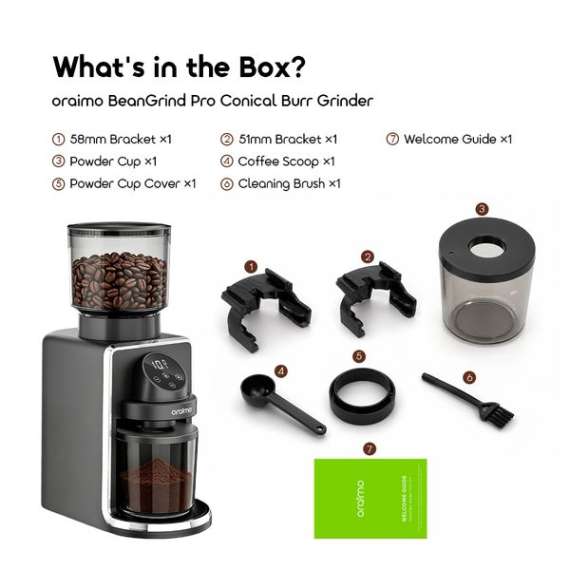 Buy oraimo BeanGrind Pro Precision Smart Control Conical Burr Grinder in Kenya