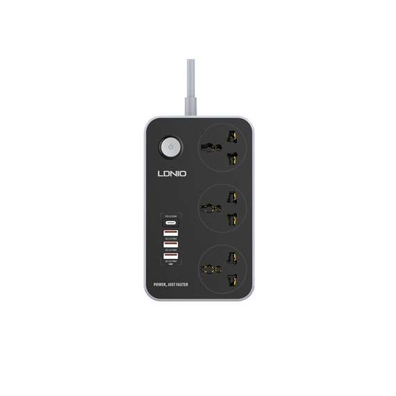 Buy Ldnio SC3412 Power Strip With 3 Ways Power Socket in Kenya