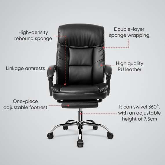 Buy DELI E4525 High BACK LEATHER CHAIR in Kenya