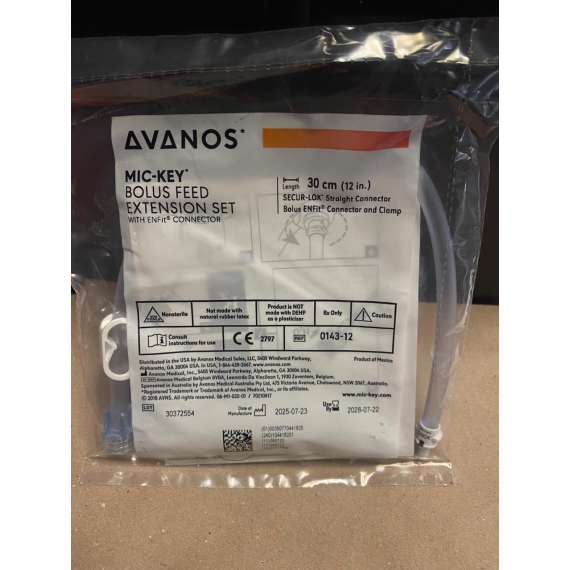 Buy Avanos Mic Key 30cm Bolus Feed Extension Set with ENFit Connector in Kenya