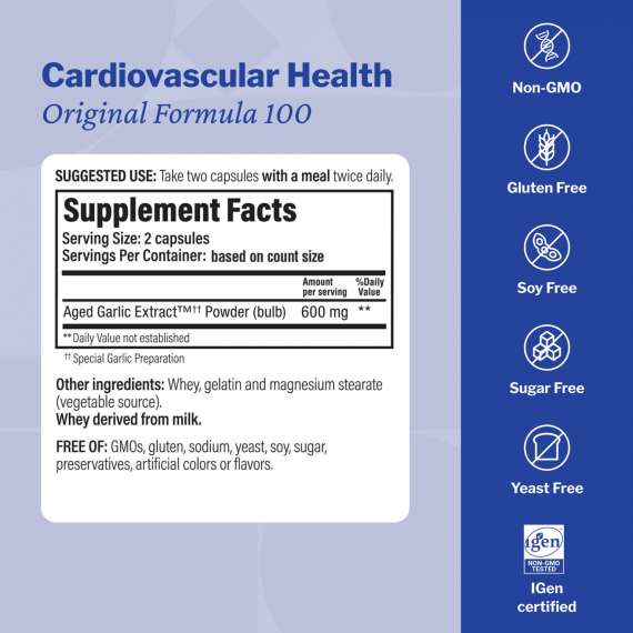 Buy Wakunaga Kyolic Cardiovascular Health 100Capsules Supplement in Kenya