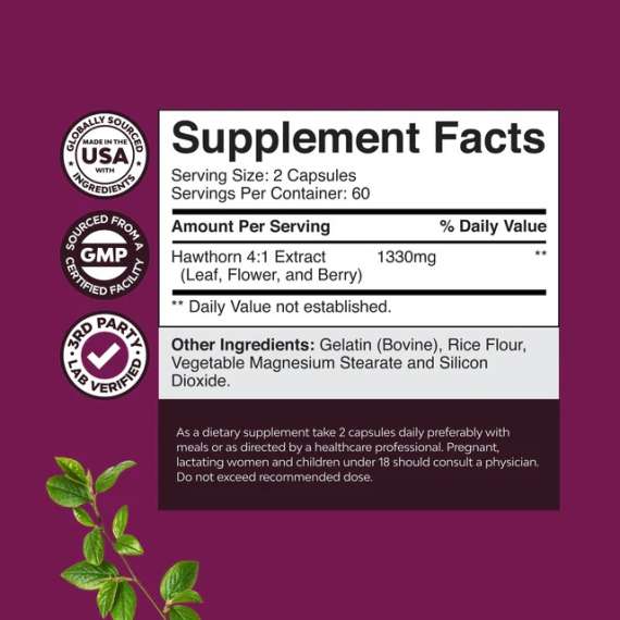 Buy Natures Craft Hawthorn Berry 120Capsules Supplement in Kenya