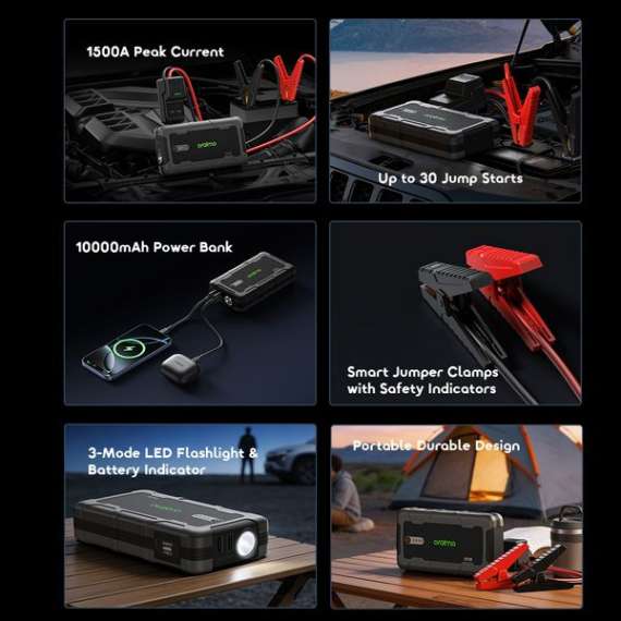 Buy oraimo PowerSpark 1500A 12V Car Jump Starter in Kenya